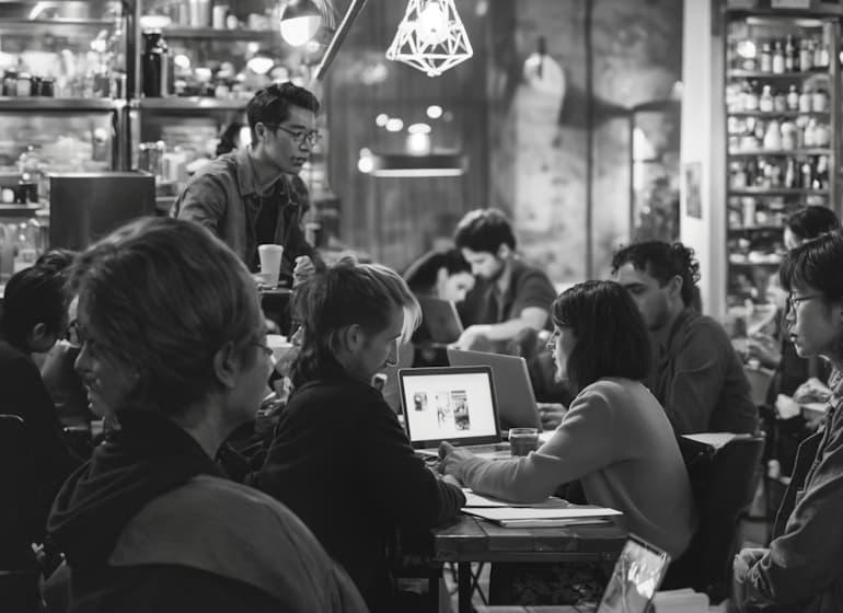 Colaboración creativa en el equipo de Sytel Media