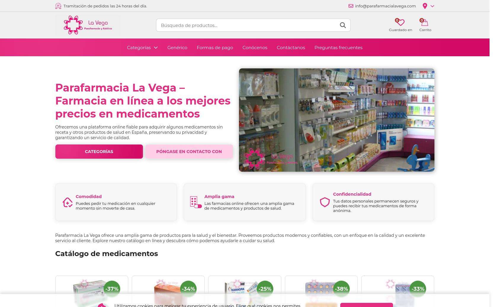How Ordering Online From Parafarmacia La Vega Works For Customers In Spain  