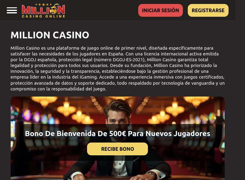 Inicio De Sesión En Million Casino España: Soluciones A Errores Y Recuperación  