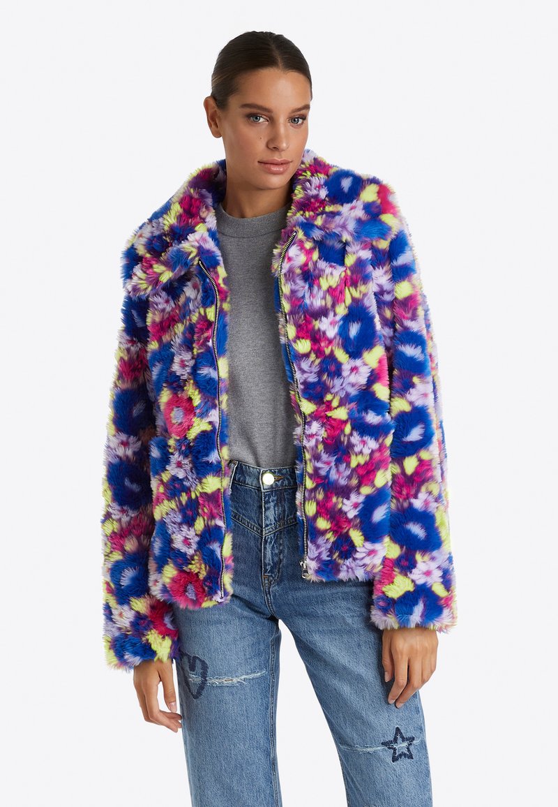Rich & Royal KURZE PLÜSCH - Veste d'hiver - original/violet - ZALANDO.FR