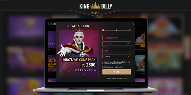 King Billy Casino Canada - Play Online Casino for Real Money | Login