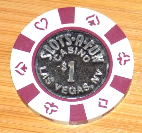 $1 Las Vegas Slots-A-Fun Casino Poker NV Nevada Chip Gambling ...