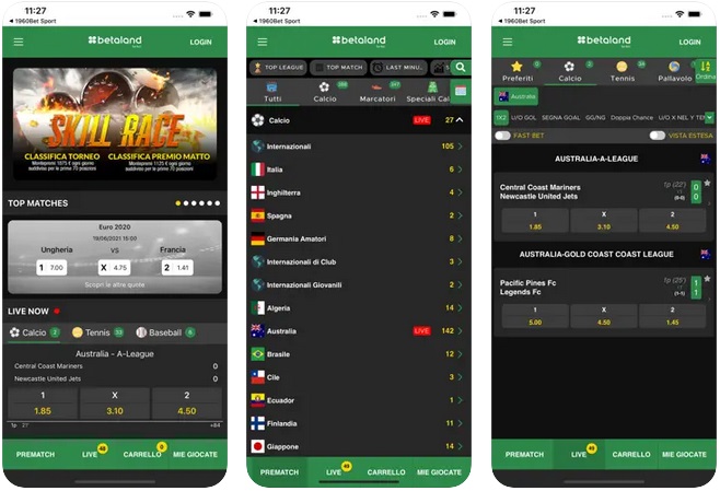 Betaland scommesse