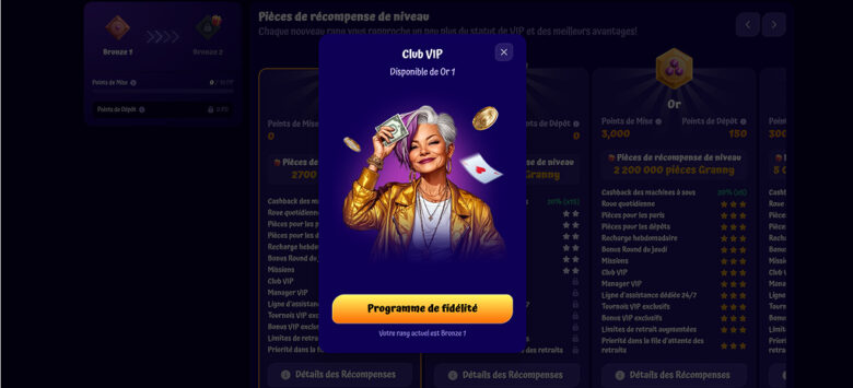 Casino SpinGranny - Profitez d'un bonus Ladder de 4 500