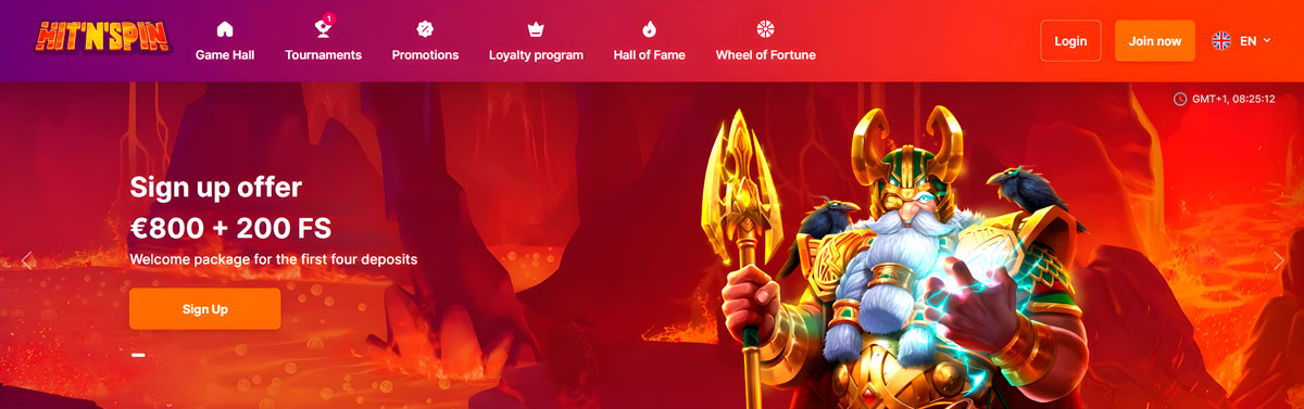 Hit'n'Spin Casino 🔥: Official site [Bonus €800 + 200 Free Spins]