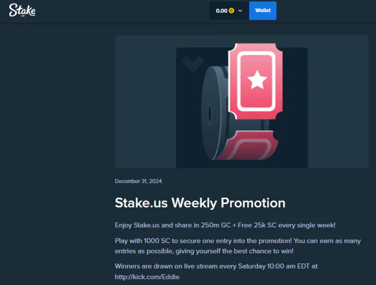 Stake US Promo Code May 2025: BALLISLIFE (56 Free SC)