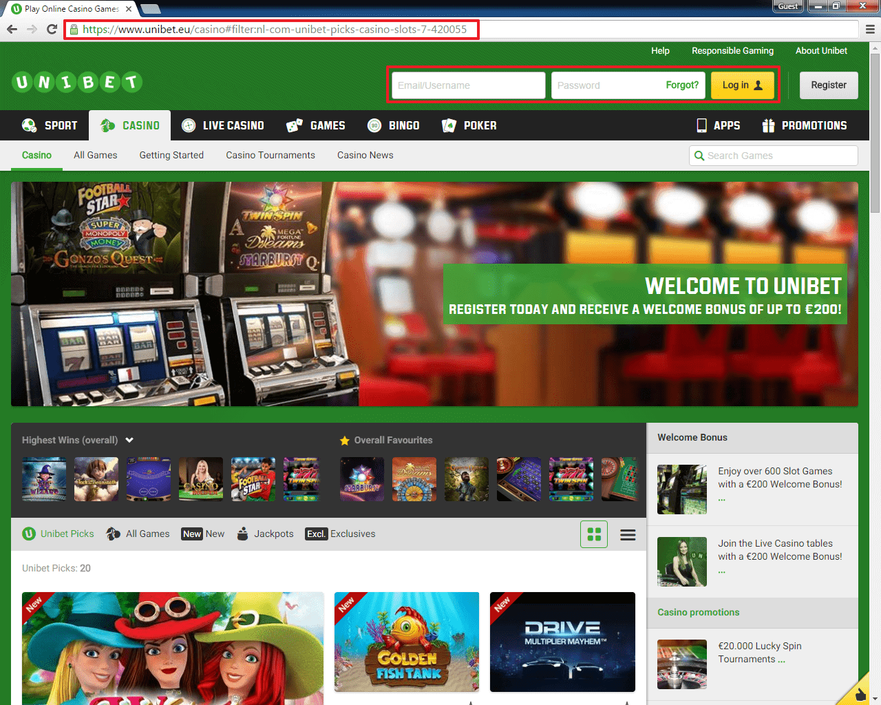 Unibet Login | casinologin