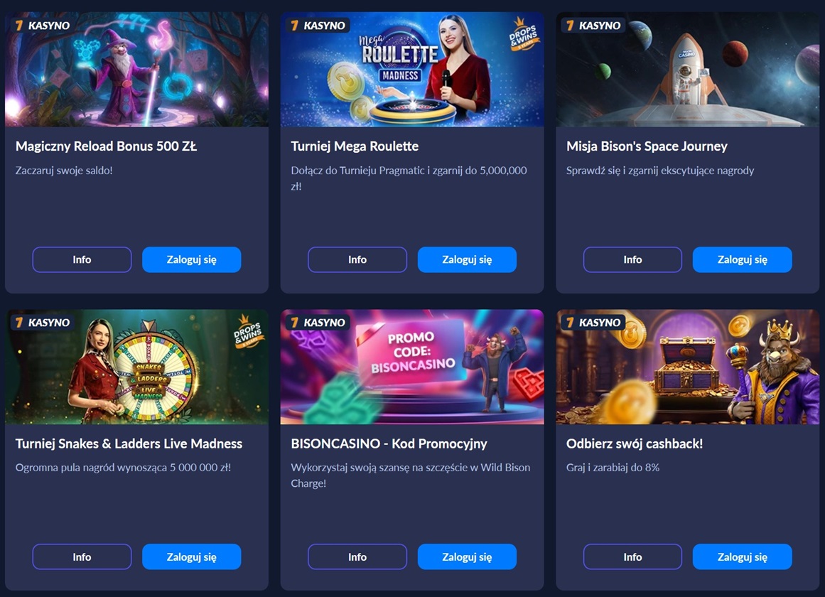 Bison Casino PL 🇵🇱 Bonus do 2500 PLN + 100 Spinów! 🎰