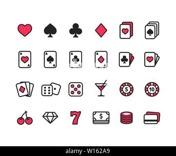 Casino icons set, simple style Stock Vector Image & Art - Alamy