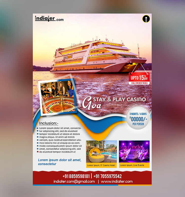 Casino Stay and Play Travel Flyer - Indiater