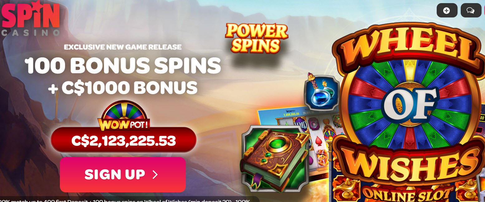 Spin Casino Canada Free Spins No Deposit Required (100 Free Spins!)